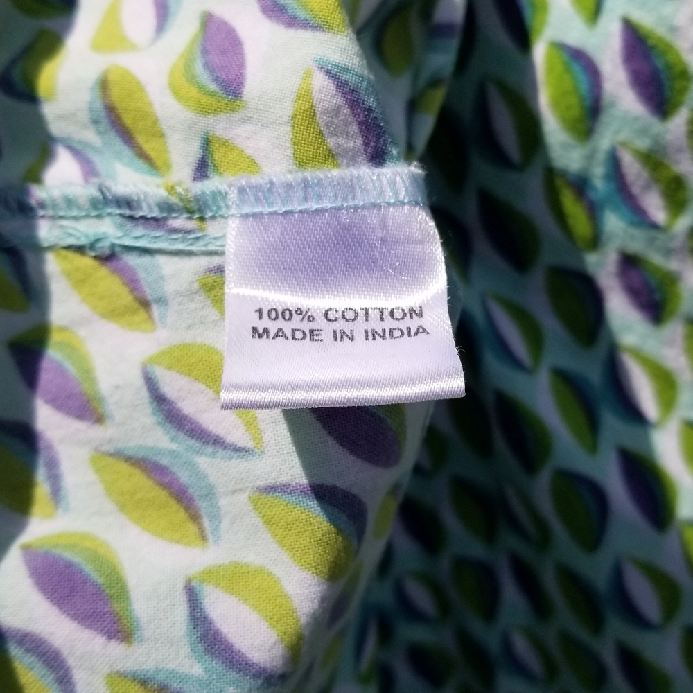 Apsara Dress Medium Leaf Pattern Ethically Source… - image 7